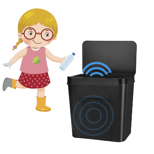 guxinkeji Kitchen Trash Can With Infrared Motion Sensor,Automatic